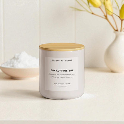Serenity Bliss - Eucalyptus & Lavender Aromatherapy Candle for Relaxation, Sleep & Stress Relief