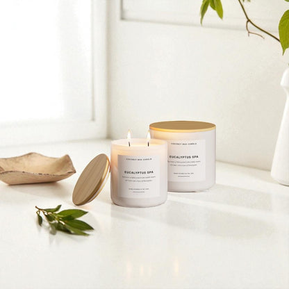 Serenity Bliss - Eucalyptus & Lavender Aromatherapy Candle for Relaxation, Sleep & Stress Relief