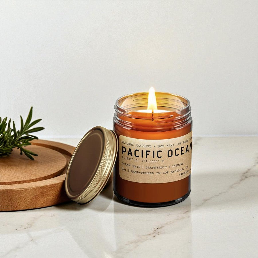 Tranquil Escape - Lavender & Eucalyptus Aromatherapy Candle for Stress Relief, Sleep & Mood Enhancement