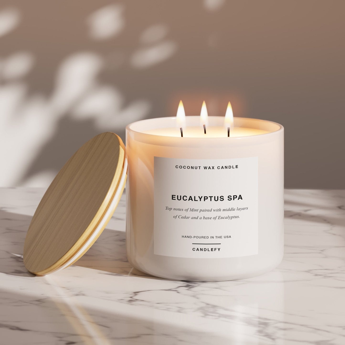 Eucalyptus Spa Scented Candle, Made With Natural Coconut Wax