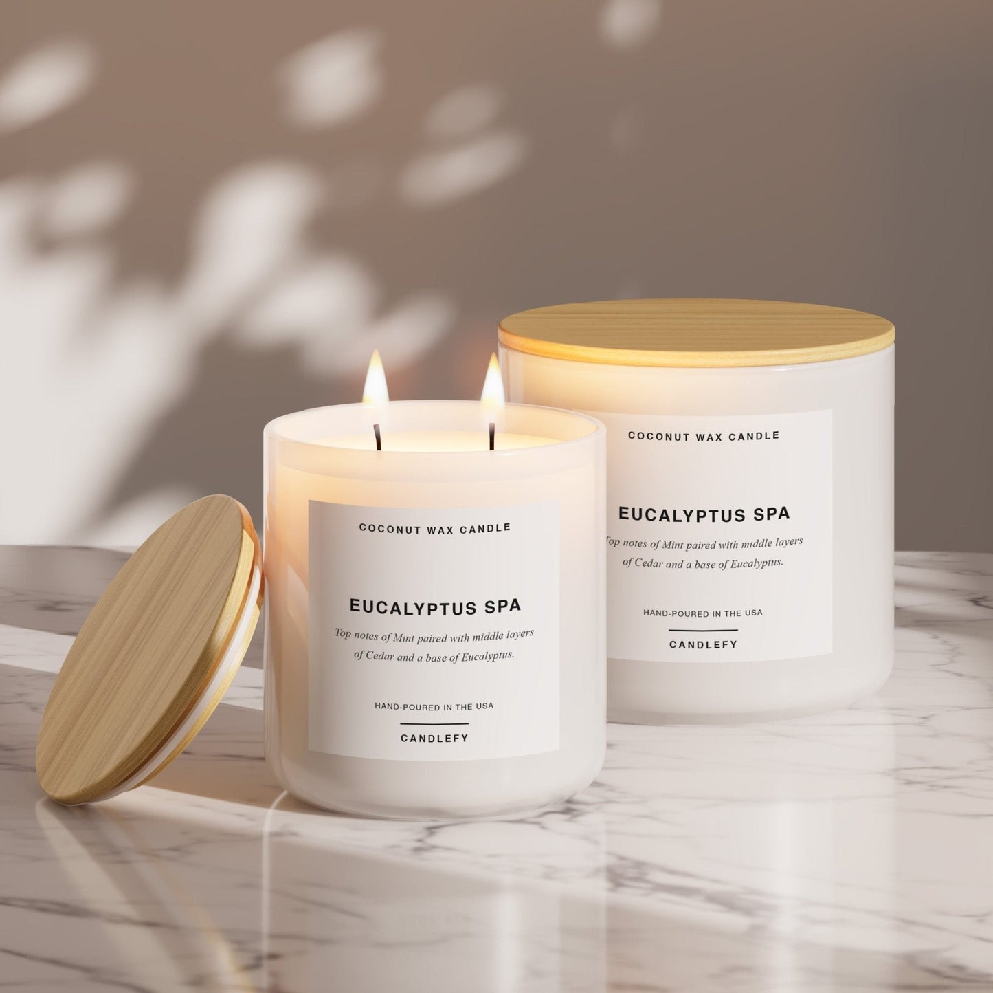 Eucalyptus Spa Scented Candle, Made With Natural Coconut Wax