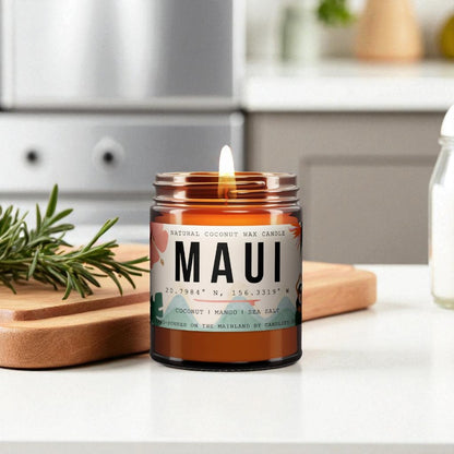 Tropical Bliss - Coconut & Mango Aromatherapy Candle for Stress Relief, Relaxation & Mood Boost